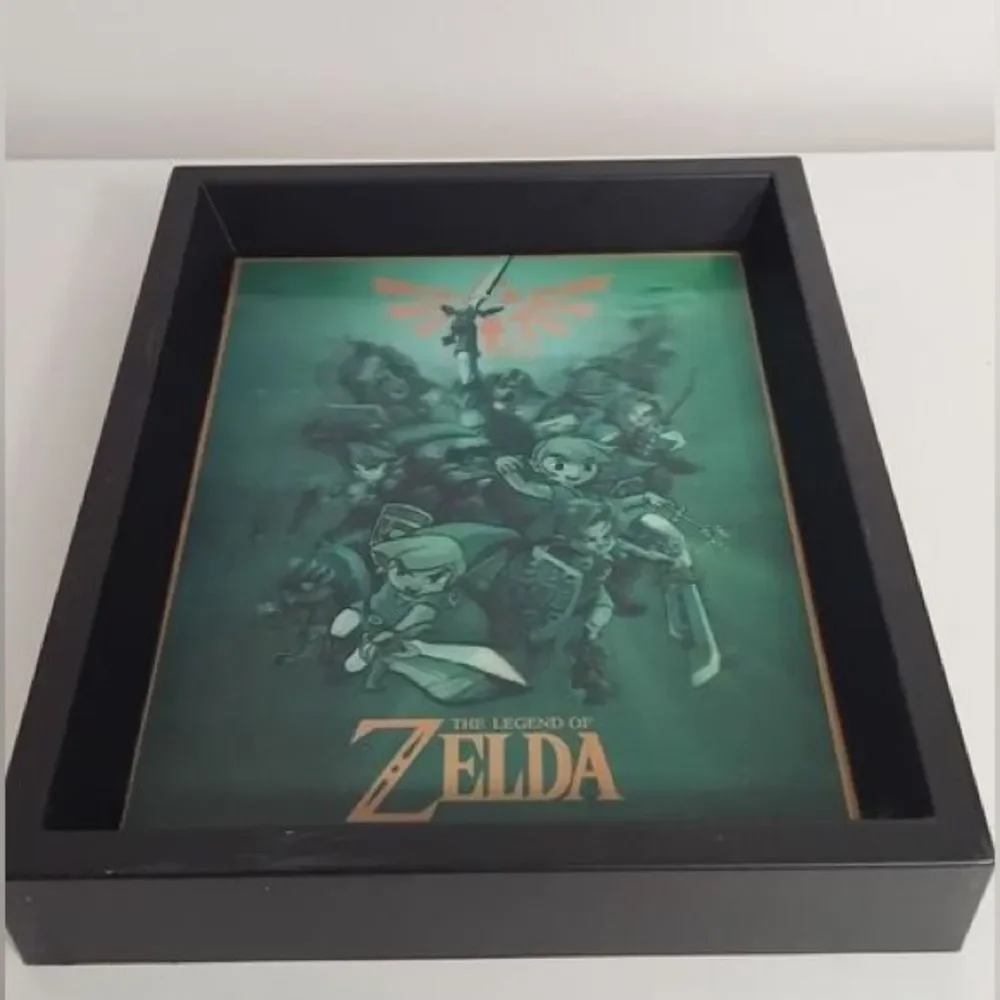 The Legend of Zelda 3D Shadow Box Art | 9.5 x 11.5 x 2 in